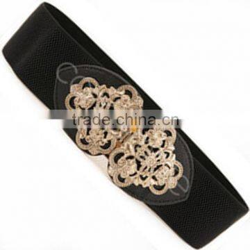 version of the new bohemian hollow metal elastic belt,stretch Ms. wide girdle belt,woman belt