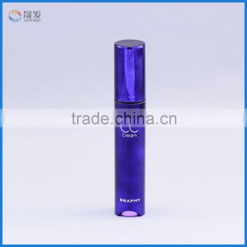 Hot sale CC cream airless tube with brush screw flip top cap