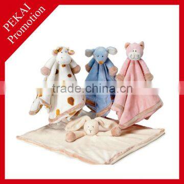 Plush animal design doudou, baby security blanket