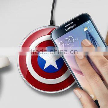 For Samsung Galaxy s6 Wireless Charger Pad Mini Charger Pad for Qi-abled Device Cellphone Charger with Retail Packing Box