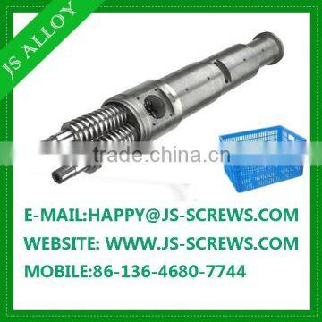 High productivity twin screw and barrel /conical twin screw and cylinder for extrusion line