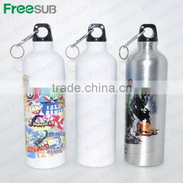 Wholesale sublimation 750ml blank sport aluminum printed water bottles