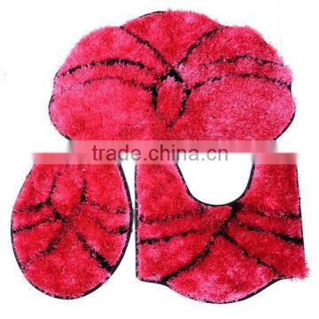 carpet bath mat 3pcs set polyester shaggy rug