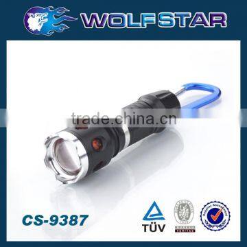 CE Certification Of Durable Zoom Mini Led Flashlight KeyChain