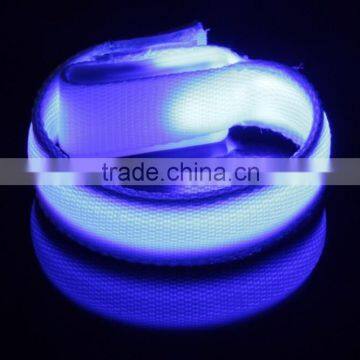Yiwu Wholesale Low Price Profitional Gift Colorful Fashion Customized Nylon LED Flash Wristband photo-4