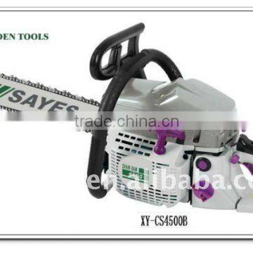 new design gasoline chainsaw 45cc with CE certificate