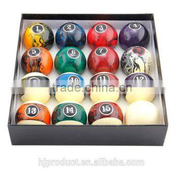 57.2mm (2-1/4") Standard size High quality resin Marblized Pool ball/ Factory promotion