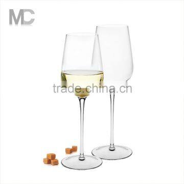 High Quality Cheap Handmade Long Stem Clear Crystal Wine Glass