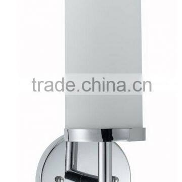 2016 new hotel glass Wall Lamp with chrome satin nickel Finish UL CUL ETL