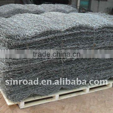 Galvanized hexagonal mesh netting gabion box