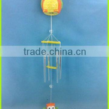 China supplies ceramic decoration product owl shape wind chime