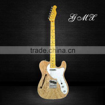 Double Cutaway All Solid wood Hollow Body Electric Jazz Guitar with fast lead time