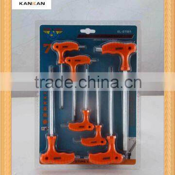 7Pcs T-Handle Hex Key Wrench Set