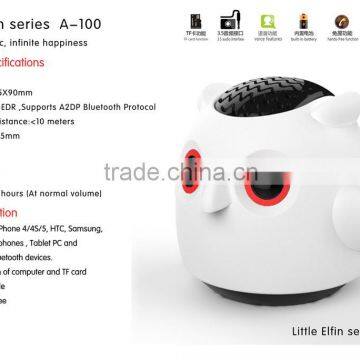 From Factory Mobile Phone Loudspeaker Cute Owl Music Player Music mini Bluetooth Speaker