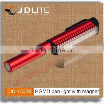 9 Pcs SMD With Magnetic Clip and Bottom Magnet Pen Light Led Pen Torch photo-3