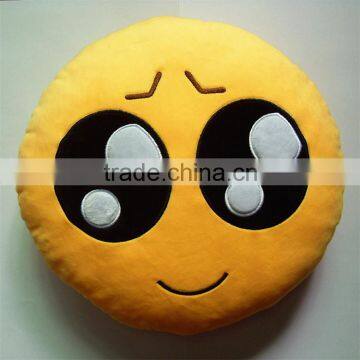 promotion gift custom embroidered emoji pillow with different designs