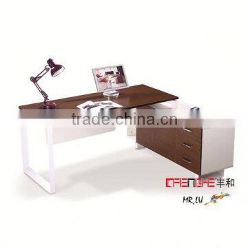 Melamine j-shaped office desk SH-121