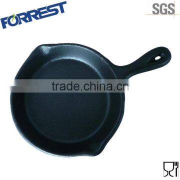 Seasoned Mini cast iron cookware frying pan with long handle