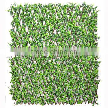 Artificial buxus decorative garden fence, leaves trellis