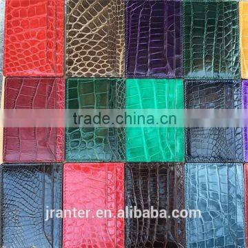 Simple Design Leather Bank Card Holder Customize Crocodile Card Holder photo-6