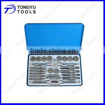 22 pcs inch taps and dies set