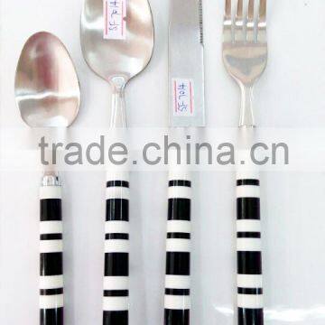 Colorful Plastic Handle Stainless Steel Cutlery set