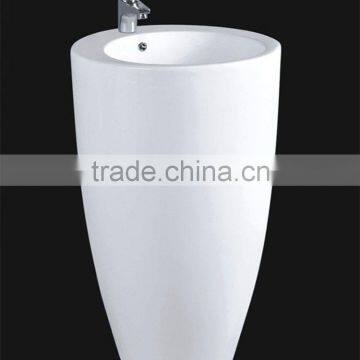 9104 Ceramic one piece pedestal basin