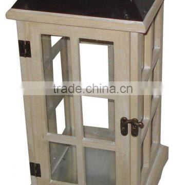 Brown Wooden Lanterns Black Top Iron Popular Styles photo-5