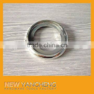 round plastic furniture silvery fittings for glass tea table leg