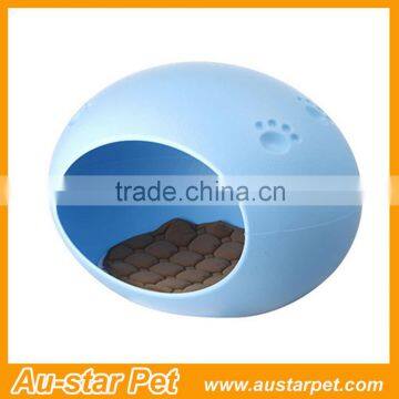 New Style Top Quality Egg-shaped Durable Eco-friendly Plastic Pet Dog Bed / Pet House With Cushion Inside photo-5