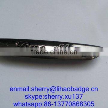 Metal Car Chair Logo , Gun Black Plating Zinc Alloy Metal Tag for Car Chairs,metal Chair Nameplate photo-2