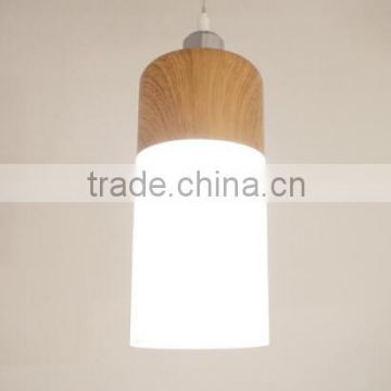 Manufacturer's Premium Modern Design Pendant Light Wooden Bound Glass Pendant Group Restaurant Ceiling Light