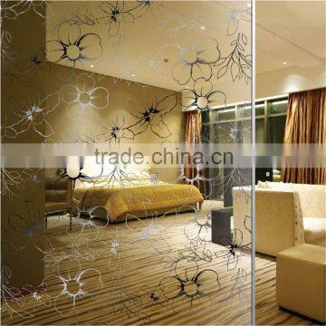 Acid Transparent Titanium Pattern Mirror Glass photo-6