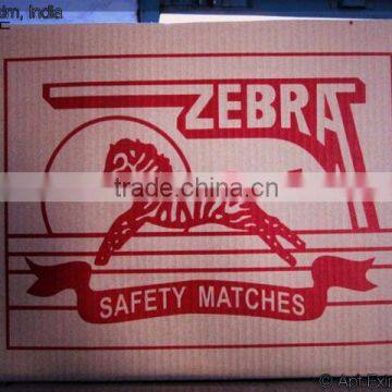 Safety 100 Matches on Shrink packs with Wooden Match Box with 35 to 40 sticks