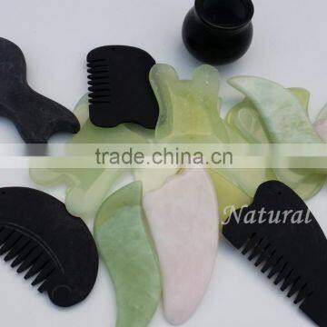 Healing Hot Stone Jade Massager Art Gift Crafts photo-5