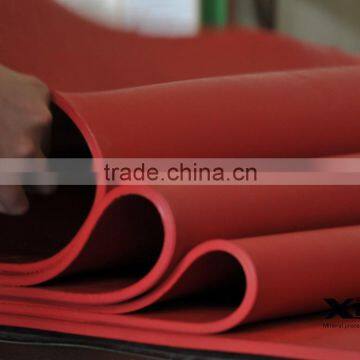 Red Rubber Sheeting Smooth Both Sides