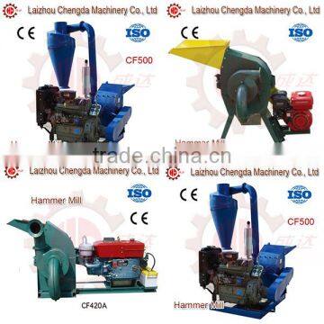 Automatic electric powered crusher mill machine, wood hammer mill, wood crusher with ce