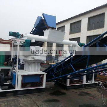 vertical ring die hard wood pellet making machine line