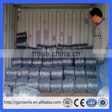 14*14 16*16 1.5-2.7mm electro/hot dipped galvanized double barbed wire(Guangzhou Factory)