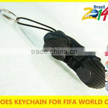 world cup 2014 Fashion artificial mini soccer shoe keyring