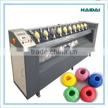 Semi-automatic 10 heads raffia twine ball winder machine for sale