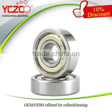 YCZCO excellent 9*24*7 mm 609zz deep groove ball bearing