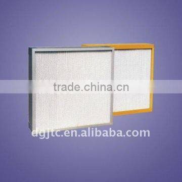 H13 H14 Mini Pleat HEPA air filter for clean room