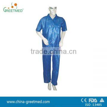 china oem medical nonwoven pp bule lab coat