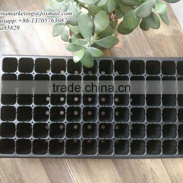9CM Deep 72 Cells High Quality Black PS Plastic Nursery Seed Growing Tray for Forest Seedling Propagation photo-3