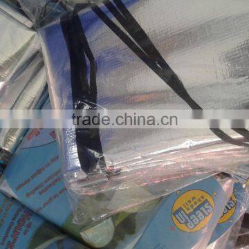 High Quality Alumium Tarpaulin, Aluminum Foil Coated Fabric, Cheap Waterproof Tarp photo-2