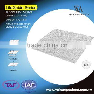 Co Extruded Translucent Polycarbonate LED Sheets (LiteGuide Series)