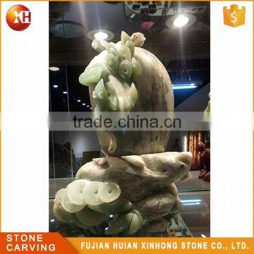 High Quality Reality Polish Natural Jade Fruit Carving photo-5