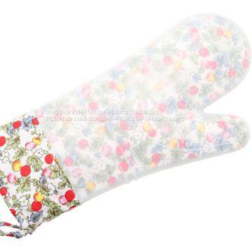 Color Printing Baking Glove Silicone Mitt for Bake photo-4