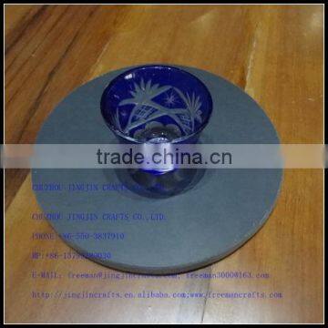 Cheap Drinking Wine Glass Slate Coaster photo-3